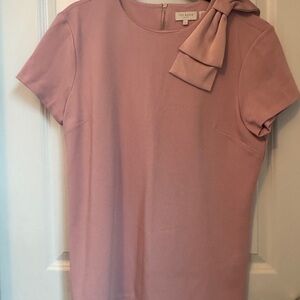 Ted Baker Soft Pink Bow Accent Blouse